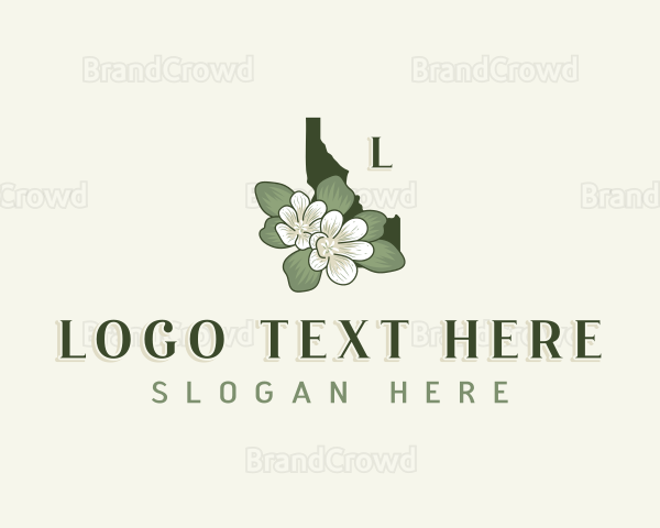 Flower Bitterroot Idaho Logo