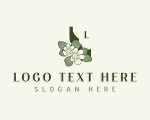 Map - Flower Bitterroot Idaho logo design