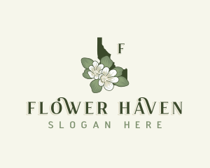 Flower Bitterroot Idaho logo design