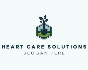 Organic Landscape Shovel logo design