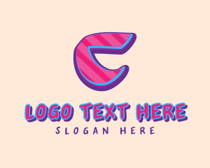 Streetwear - Pop Graffiti Letter C logo design
