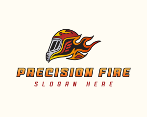 Fire Rider Helmet logo design