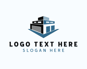 Logistics - Factory Warehouse Depot logo design