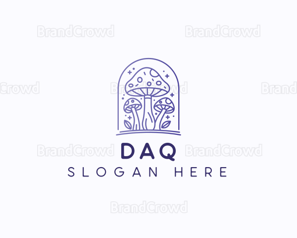 Organic Mushroom Fungi Logo