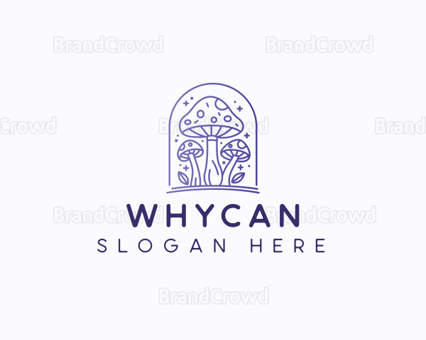 Organic Mushroom Fungi Logo