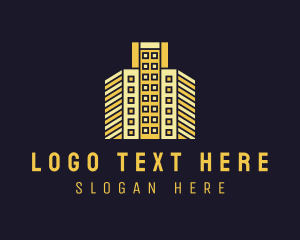 Cityscape - Urban Condominium Building logo design