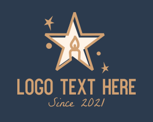 Memorial - Star Candle Light logo design