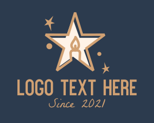 Home Decor - Star Candle Light logo design