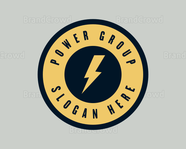 Electricity Power Bolt Logo