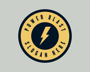 Electricity Power Bolt logo design