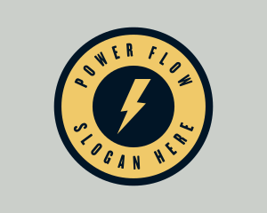 Electricity Power Bolt logo design