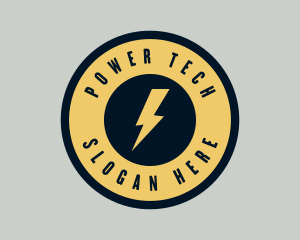 Electricity Power Bolt logo design