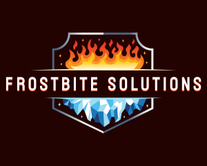 Freeze - Fire Ice HVAC logo design