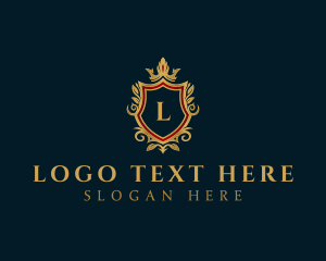 Heritage - Luxury Crown Shield Crest logo design