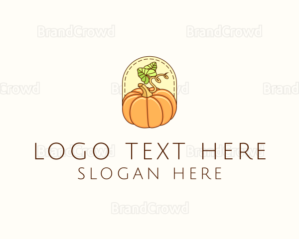 Pumpkin Vegetable Harvest Logo