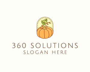 Pumpkin Vegetable Harvest logo design