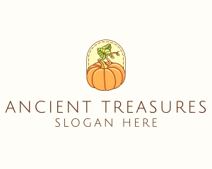 Pumpkin Vegetable Harvest logo design