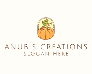 Pumpkin Vegetable Harvest logo design