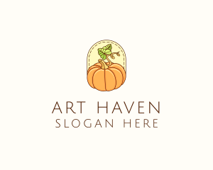 Pumpkin Vegetable Harvest logo design