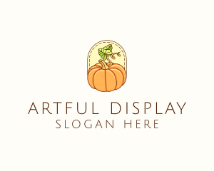 Pumpkin Vegetable Harvest logo design