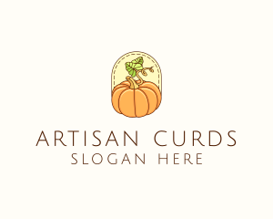 Pumpkin Vegetable Harvest logo design