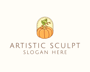 Pumpkin Vegetable Harvest logo design