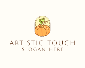 Pumpkin Vegetable Harvest logo design