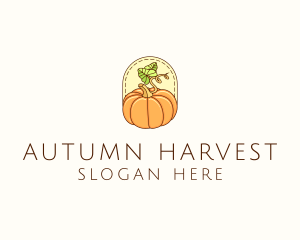 Pumpkin Vegetable Harvest logo design