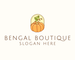 Pumpkin Vegetable Harvest logo design