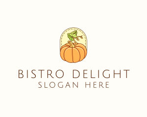 Pumpkin Vegetable Harvest logo design