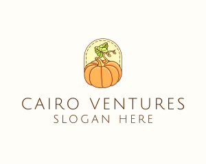 Pumpkin Vegetable Harvest logo design