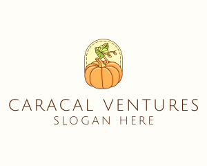 Pumpkin Vegetable Harvest logo design