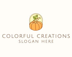 Pumpkin Vegetable Harvest logo design