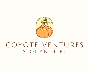 Pumpkin Vegetable Harvest logo design