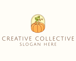 Pumpkin Vegetable Harvest logo design