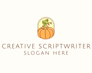 Pumpkin Vegetable Harvest logo design