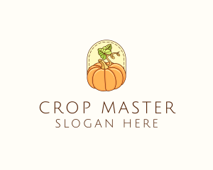 Pumpkin Vegetable Harvest logo design