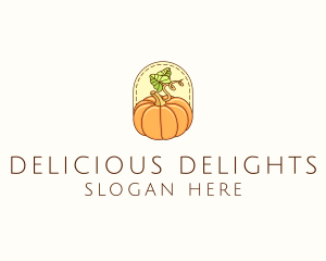 Pumpkin Vegetable Harvest logo design