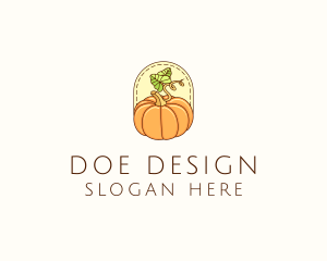 Pumpkin Vegetable Harvest logo design