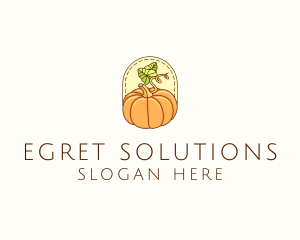 Pumpkin Vegetable Harvest logo design