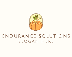 Pumpkin Vegetable Harvest logo design