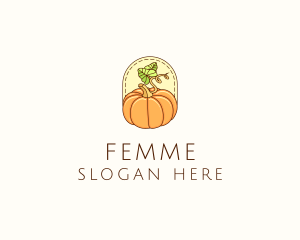 Pumpkin Vegetable Harvest logo design