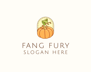 Pumpkin Vegetable Harvest logo design