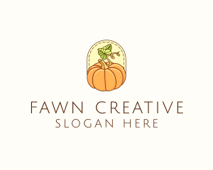 Pumpkin Vegetable Harvest logo design