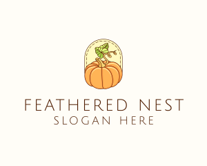 Pumpkin Vegetable Harvest logo design