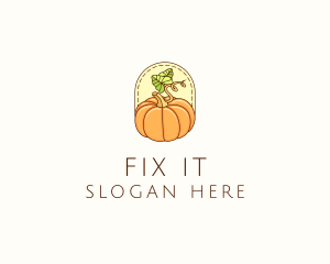 Pumpkin Vegetable Harvest logo design