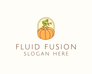 Pumpkin Vegetable Harvest logo design