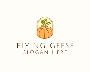 Pumpkin Vegetable Harvest logo design