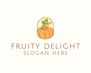 Pumpkin Vegetable Harvest logo design