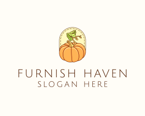 Pumpkin Vegetable Harvest logo design